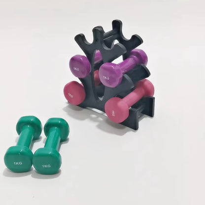 Dumbbell Rack 3 Tier Weight Storage Organizer Compact Weight Rack for Dumbbells Small for Home Gym Organization